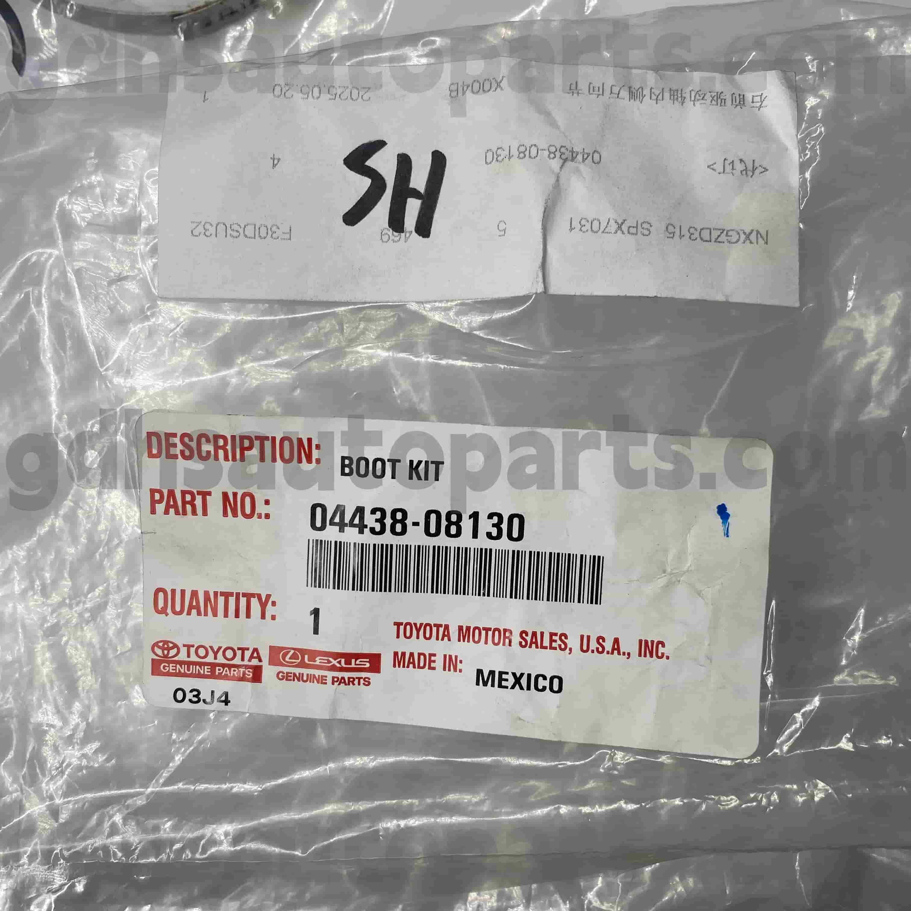 04428-08130 טויוטה חלקים מקוריים מגף קורות חיים למארז מספר. GSV40/60 GSL3#