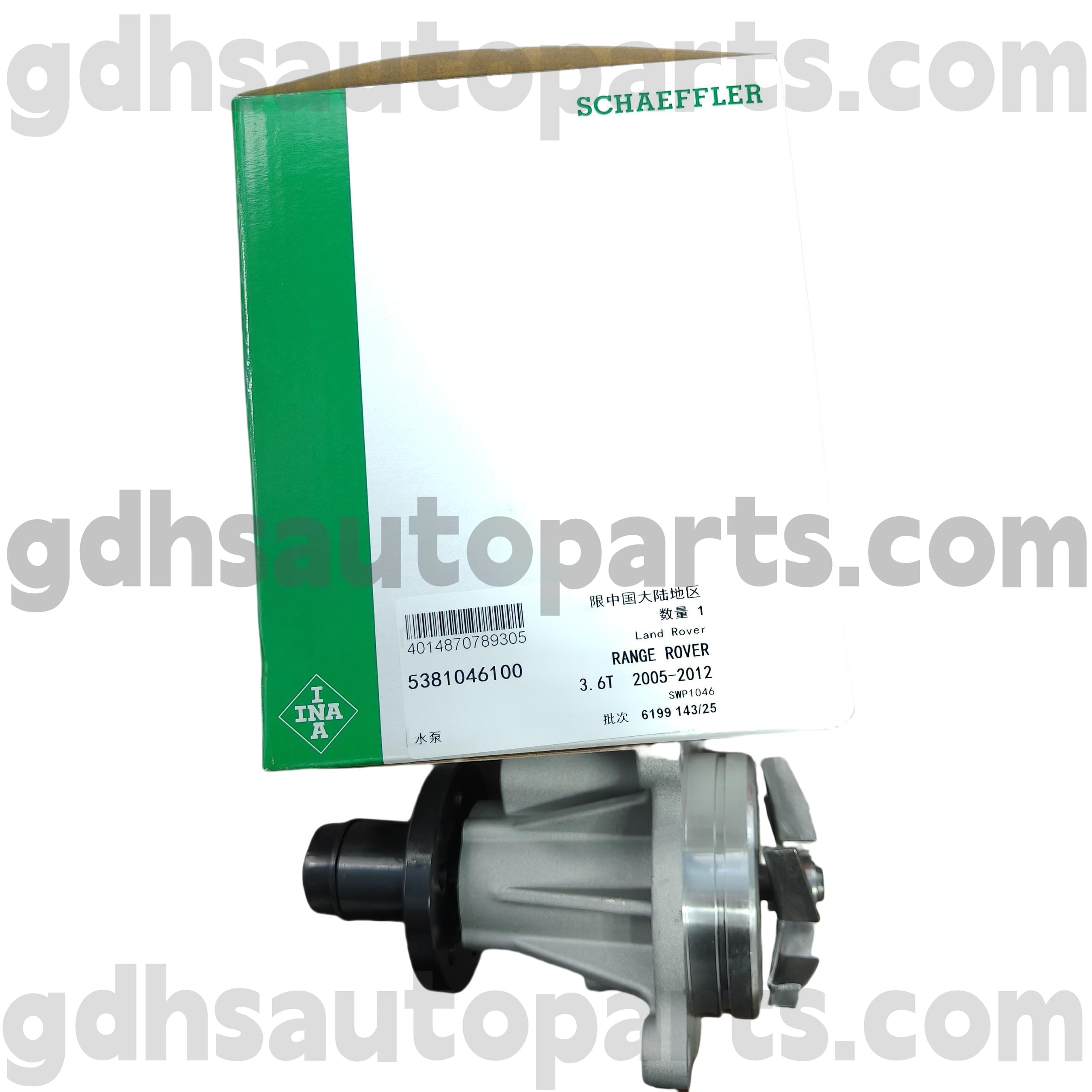 5381046100 משאבת מים Schaeffler ina עבור ריינג 'רובר, ריינג' רובר ספורט OE NO. LR008863